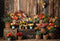 Kate Printemps Fleurs Chambre Bois Brun Toile de fond conçue par Emetselch - Kate Backdrop FR