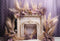 Kate Printemps Fleurs fraîches Roseau Cheminée Toile de fond conçue par Emetselch - Kate Backdrop FR