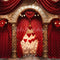 Kate Saint-Valentin Amour Scène Arche Rouge Toile de fond conçue par Chain Photographie - Kate Backdrop FR