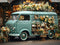 Kate Printemps Fleurs Camping-car Toile de fond conçue par Chain Photographie - Kate Backdrop FR
