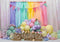 Kate Macaron Anniversaire Fête Ballons Coloré Toile de fond conçue par Mini MakeBelieve - Kate Backdrop FR