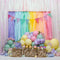Kate Macaron Anniversaire Fête Ballons Coloré Toile de fond conçue par Mini MakeBelieve - Kate Backdrop FR