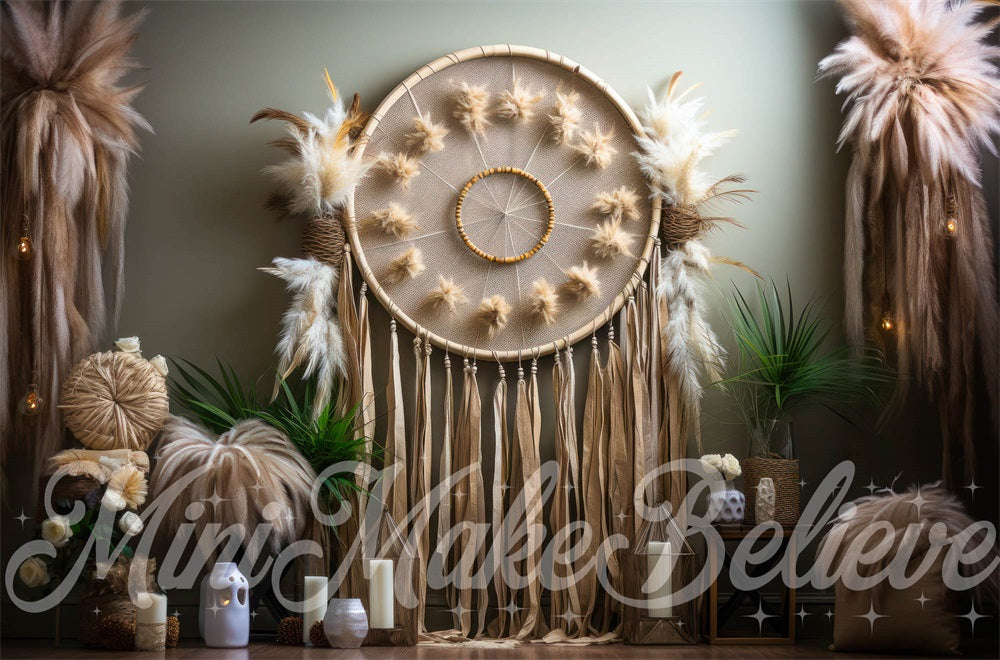 Kate Bohème Macramé Attrape-rêves Toile de fond conçue par Mini MakeBelieve - Kate Backdrop FR