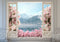 Kate Printemps Pâques Porte Montagnes Fleurs Toile de fond conçue par Mini MakeBelieve - Kate Backdrop FR