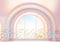 Kate Printemps Pâques Pastel Arc-en-ciel Fenêtre Toile de fond conçue par Mini MakeBelieve - Kate Backdrop FR
