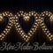 Kate Saint-Valentin Ampoule Coeur Noir Toile de fond conçue par Mini MakeBelieve - Kate Backdrop FR