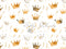 Kate Aquarelle Couronnes dorées Toile de fond conçue par Patty Robert - Kate Backdrop FR