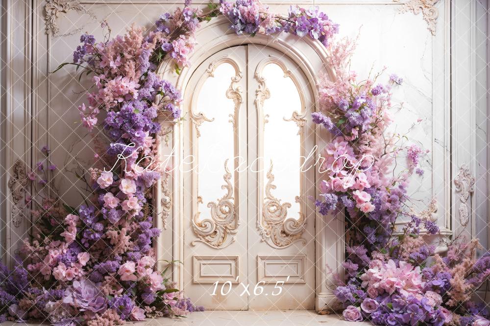 Kate Printemps Fleurs fraîches Porte Rétro Toile de fond conçue par Emetselch - Kate Backdrop FR