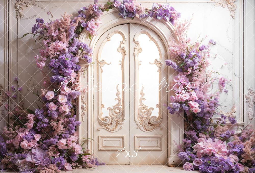 Kate Printemps Fleurs fraîches Porte Rétro Toile de fond conçue par Emetselch - Kate Backdrop FR