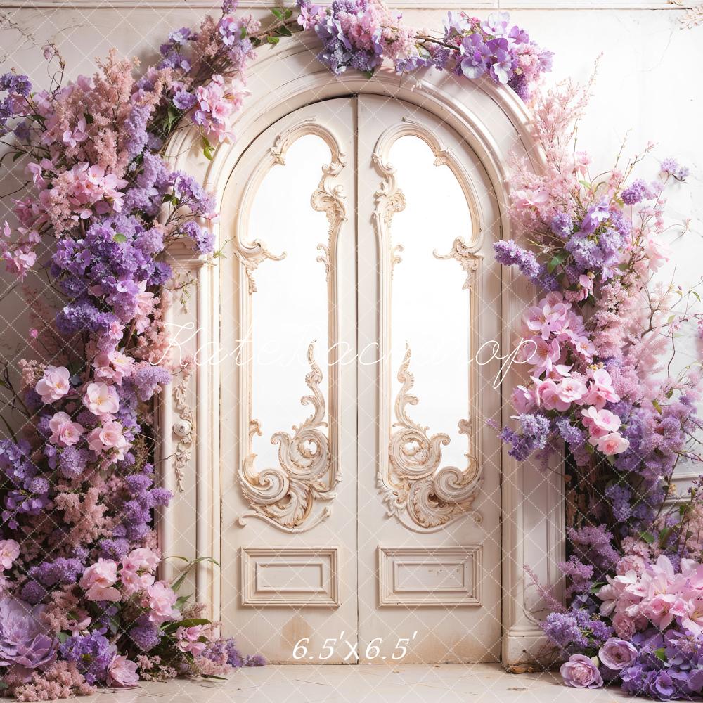 Kate Printemps Fleurs fraîches Porte Rétro Toile de fond conçue par Emetselch - Kate Backdrop FR