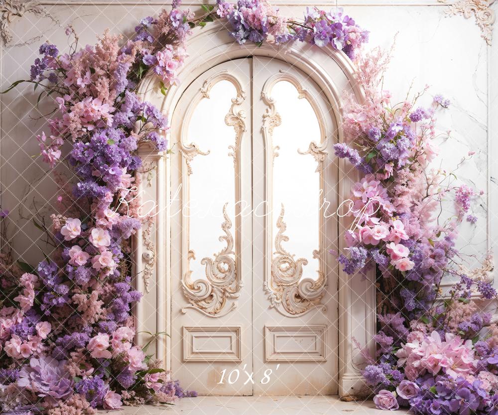 Kate Printemps Fleurs fraîches Porte Rétro Toile de fond conçue par Emetselch - Kate Backdrop FR