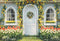 Kate Printemps Fleurs Maison Extérieur Toile de fond conçue par Chain Photographie - Kate Backdrop FR