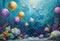 Kate Coquille Ballon Monde Sous-marin Bleu Toile de fond conçue par Chain Photographie - Kate Backdrop FR