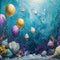 Kate Coquille Ballon Monde Sous-marin Bleu Toile de fond conçue par Chain Photographie - Kate Backdrop FR