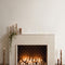Kate Moderne Bougie Cheminée Simple Blanc Toile de fond conçue par Emetselch - Kate Backdrop FR