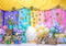 Kate Oeuf de Pâques Peinture Coloré Étoiles Toile de fond conçue par Mini MakeBelieve - Kate Backdrop FR