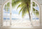 Kate Été Plage Intérieur Fenêtre Arbre Toile de fond conçue par Mini MakeBelieve - Kate Backdrop FR