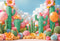 Kate Cactus Ballon Conte de fée Toile de fond conçue par Emetselch - Kate Backdrop FR