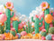 Kate Cactus Ballon Conte de fée Toile de fond conçue par Emetselch - Kate Backdrop FR