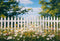 Kate Printemps Marguerite Clôture Toile de fond conçue par Chain Photographie - Kate Backdrop FR