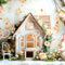 Kate Pâques Lapins Cottage Fleurs Toile de fond conçue par Patty Robert - Kate Backdrop FR