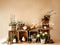 Kate Pâques Poussins Beige Plantes Toile de fond conçue par Patty Robert - Kate Backdrop FR