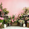 Kate Rose Printemps Fleurs Pâques Toile de fond conçue par Patty Robert - Kate Backdrop FR