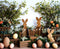 Kate Lapins en bois Pâques Œufs Toile de fond conçue par Patty Robert - Kate Backdrop FR