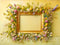 Kate Printemps Cadre Floral Pastel Jaune Toile de fond conçue par Mini MakeBelieve - Kate Backdrop FR