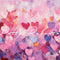 Kate Saint Valentin Coeurs peints Rose Toile de fond conçue par Patty Robert - Kate Backdrop FR
