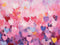 Kate Saint Valentin Coeurs peints Rose Toile de fond conçue par Patty Robert - Kate Backdrop FR