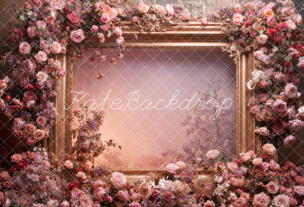 Kate Printemps Fleurs Cadre photo Rose Toile de fond conçue par Emetselch - Kate Backdrop FR