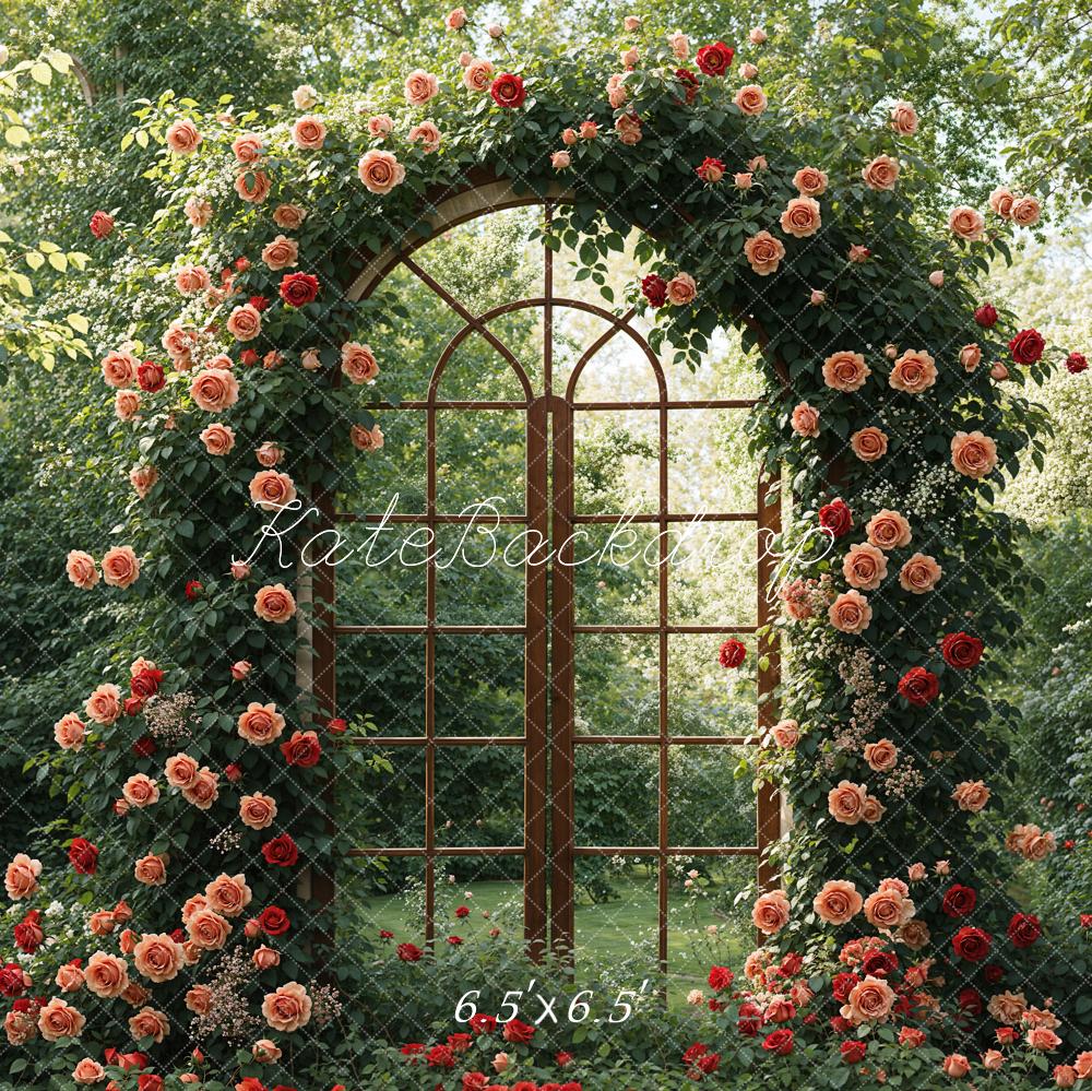 Kate Printemps Fleurs Plantes vertes Porte Toile de fond conçue par Emetselch - Kate Backdrop FR