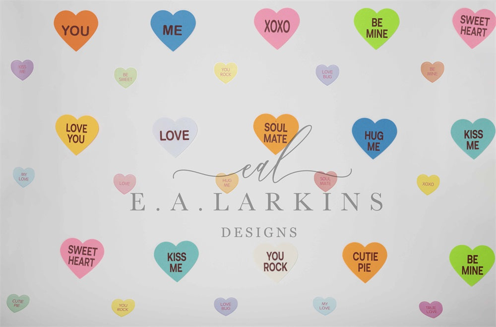 Kate Saint-Valentin Conversation Cœurs Toile de fond conçu par Erin Larkins