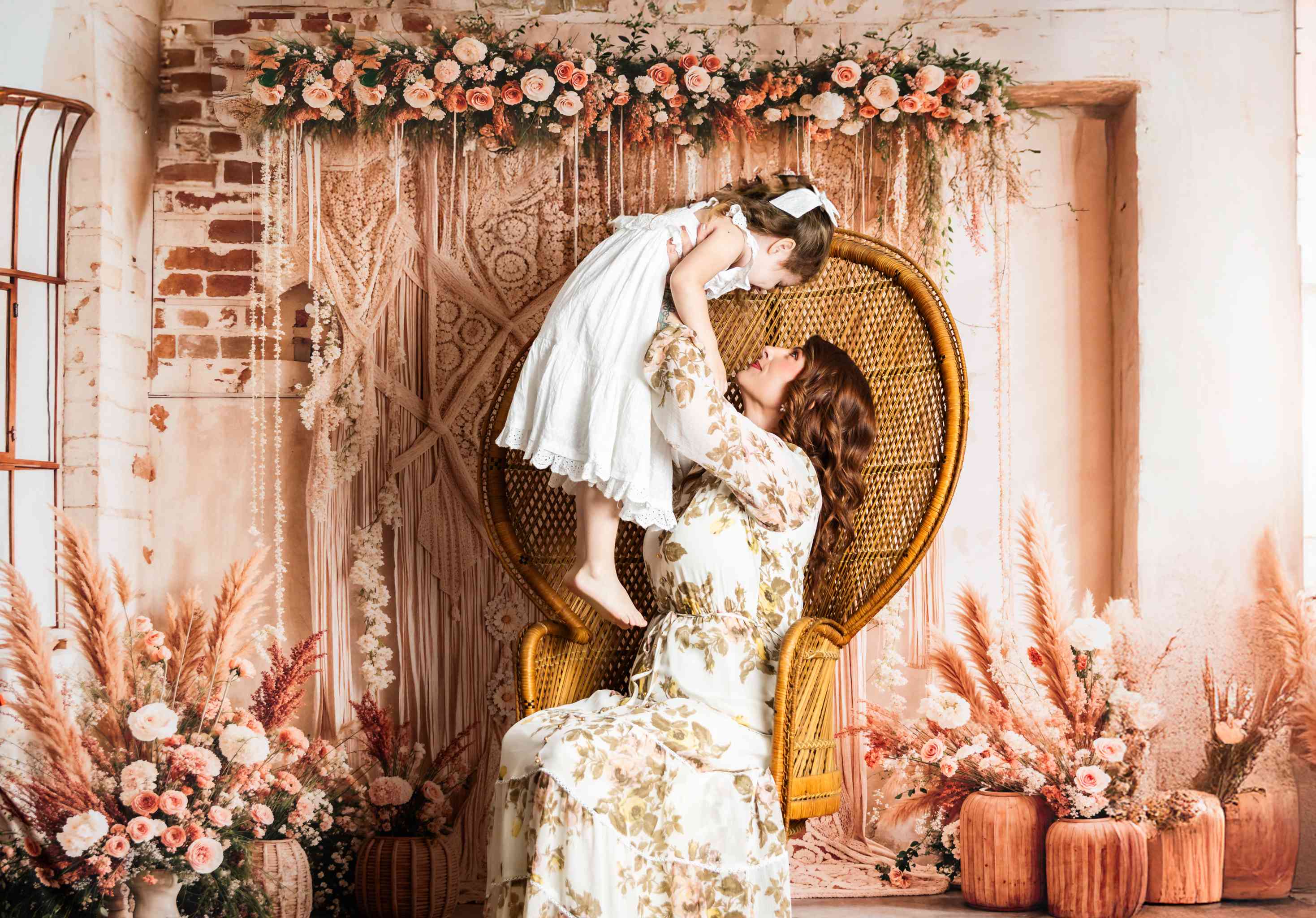 Kate Bohème Fleur Rideaux Chambre Toile de fond conçue par Emetselch - Kate Backdrop FR