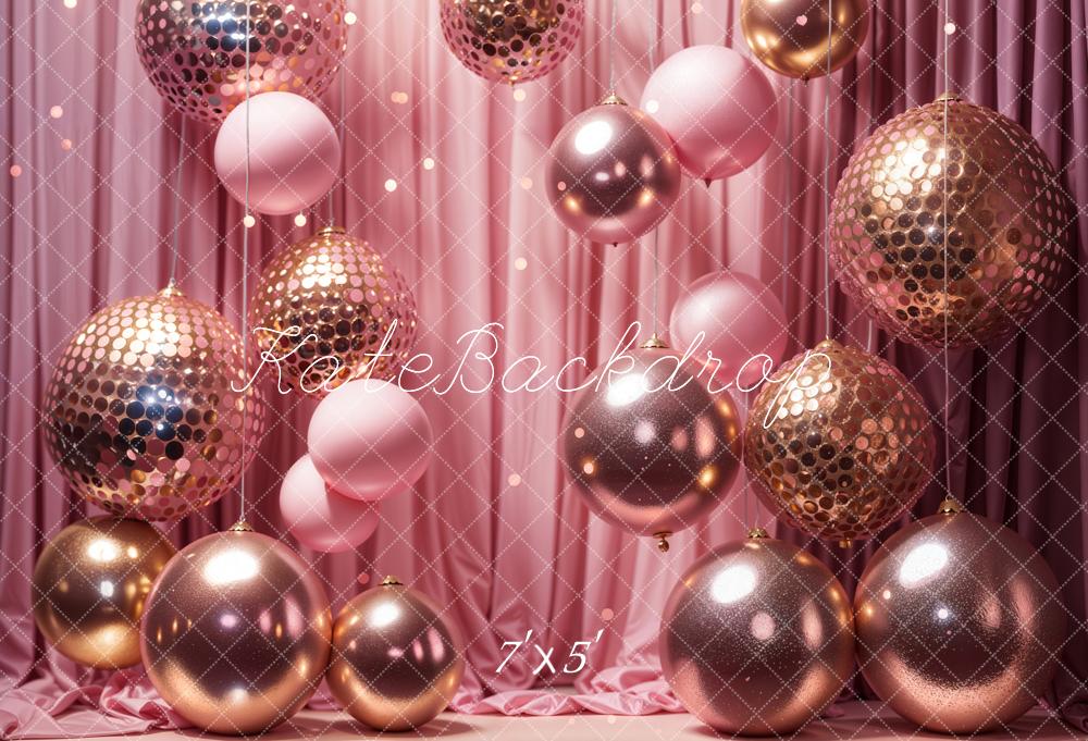 Kate Rose Décors Ballons Rideau Fête Toile de fond conçue par Emetselch