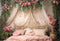 Kate Printemps Fleurs Rideau Lit Famille Toile de fond conçue par Emetselch - Kate Backdrop FR