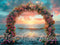 Kate Coucher de Soleil Arche de Fleurs Océan Toile de fond conçue par Mini MakeBelieve - Kate Backdrop FR