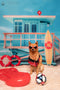 Kate Sauveteur Été Mer Plage Toile de fond conçue par Mini MakeBelieve - Kate Backdrop FR