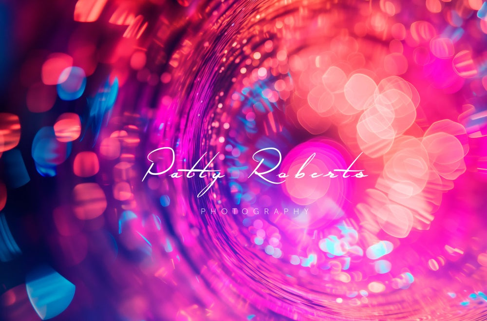 Kate Violet Disco Lumières Bokeh Toile de fond conçue par Patty Robert - Kate Backdrop FR