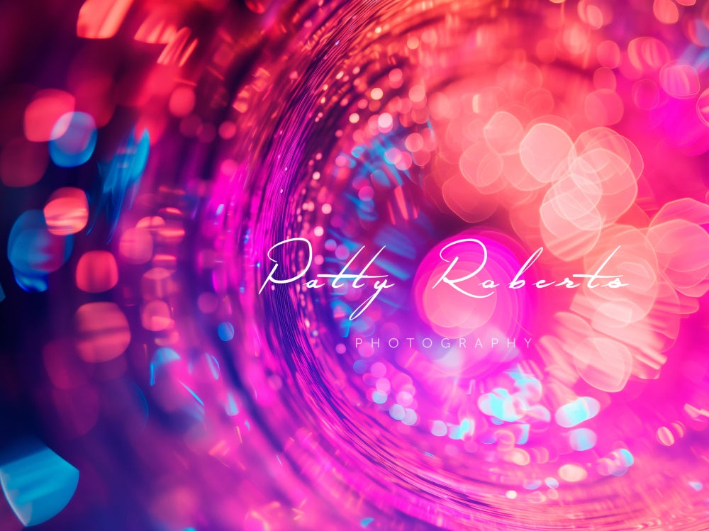 Kate Violet Disco Lumières Bokeh Toile de fond conçue par Patty Robert - Kate Backdrop FR