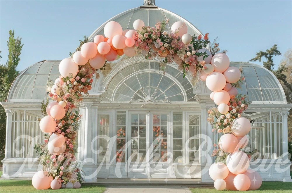 Kate Extérieur Serre Arche de ballons Mariage Toile de fond conçue par Mini MakeBelieve