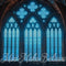 Kate Église gothique Bleu Intérieur Toile de fond conçue par Mini MakeBelieve - Kate Backdrop FR