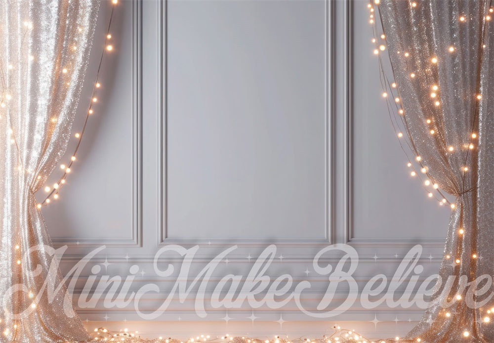 Kate Intérieur Paillettes Rideaux Lumière Mur Toile de fond conçue par Mini MakeBelieve