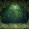 Kate Nature Mur Vert Forêt Arbres Toile de fond conçue par Mini MakeBelieve - Kate Backdrop FR