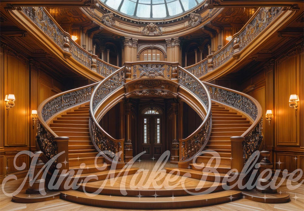 Kate Titanic Luxe Escaliers Toile de fond conçue par Mini MakeBelieve