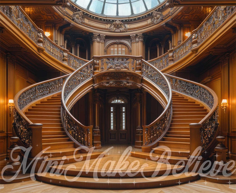 Kate Titanic Luxe Escaliers Toile de fond conçue par Mini MakeBelieve - Kate Backdrop FR