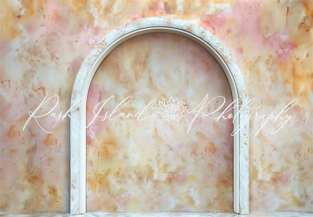 Kate Rose Marbre Mur arqué Toile de fond conçue par Laura Bybee - Kate Backdrop FR