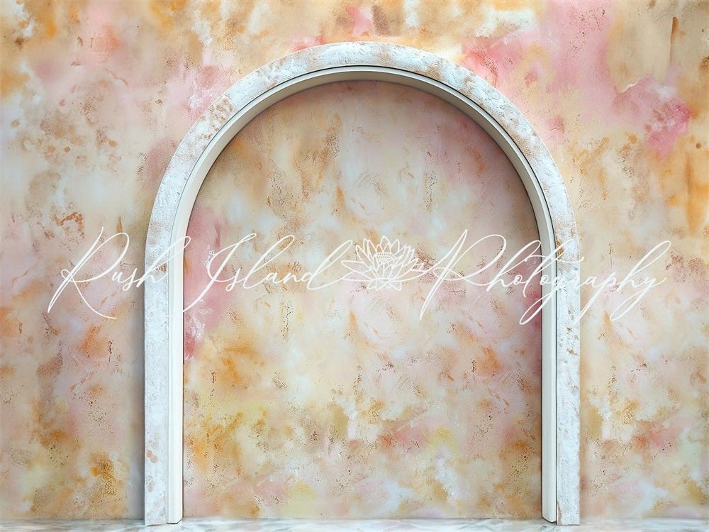 Kate Rose Marbre Mur arqué Toile de fond conçue par Laura Bybee - Kate Backdrop FR