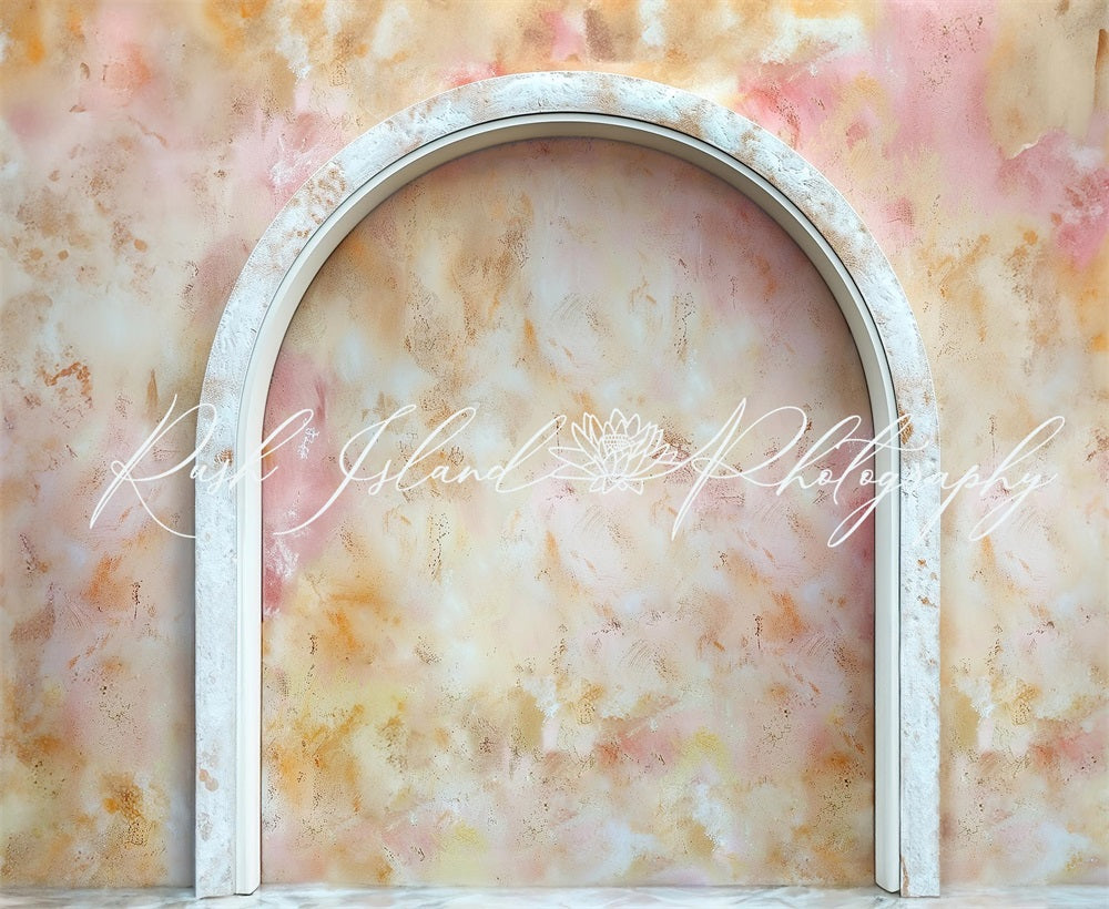 Kate Rose Marbre Mur arqué Toile de fond conçue par Laura Bybee - Kate Backdrop FR